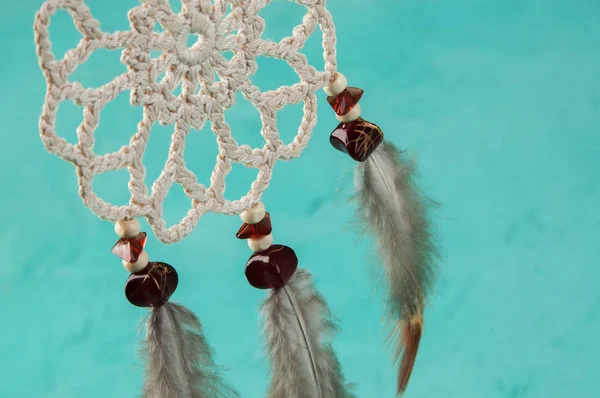 Rüya yakalayıcı aquamarine üzerinde