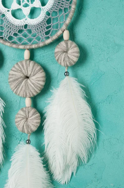 Beyaz gri rüya yakalayıcı 