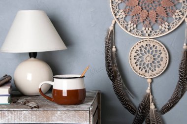 Bej kahverengi rüya yakalayıcı 