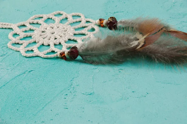 アクアマリンのドリーム キャッチャー — ストック写真