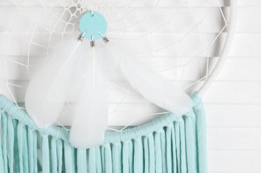 Beyaz nane rüya yakalayıcı 