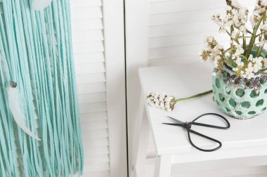 Beyaz nane rüya yakalayıcı 