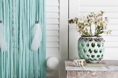 Beyaz nane rüya yakalayıcı 