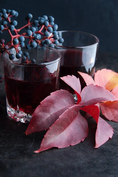 Deux verres de boisson rouge — Photo