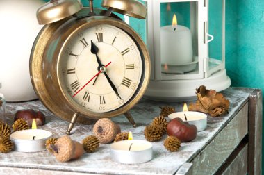 Aquamarine üzerinde yatak odası dekor 