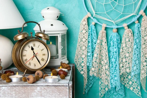 Décor chambre sur aquamarine — Photo