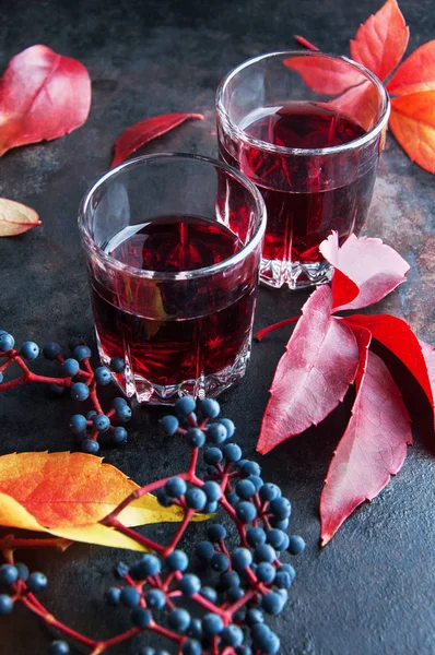 Deux verres de boisson rouge — Photo