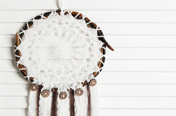 Dream catcher on door background — Stock Photo, Image