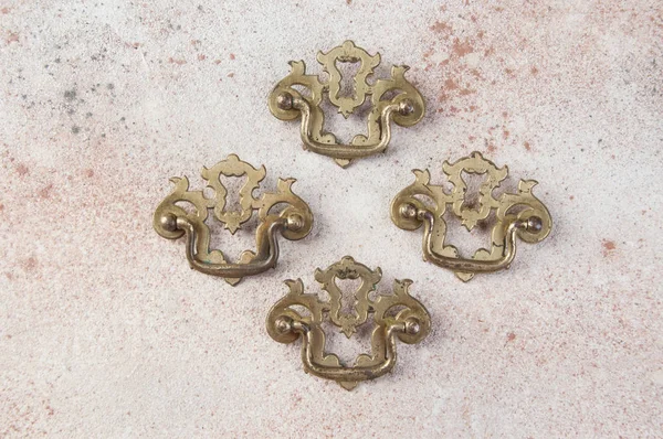 Antique metal drawer pull knobs