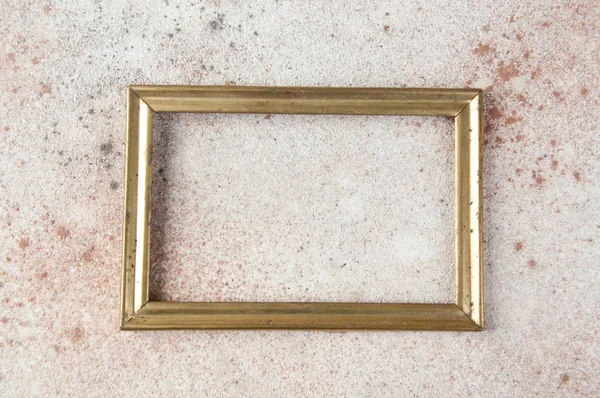 Antique brass picture frame