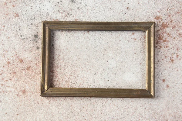 Antique brass picture frame