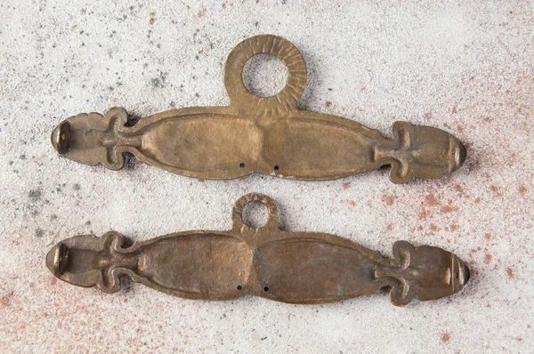 Soportes de bordado de pared de bronce antiguo — Foto de Stock