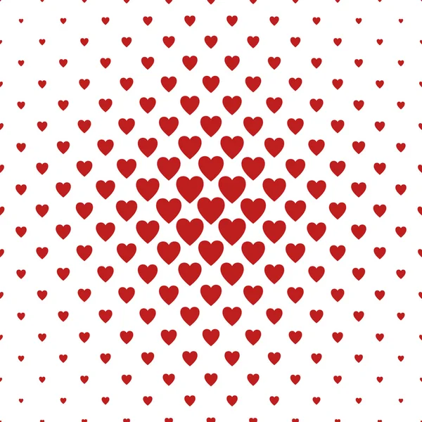 Red and white heart pattern background — Stock Vector