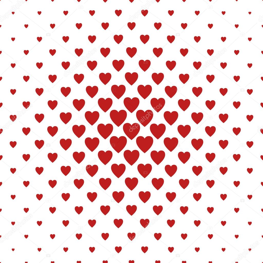 Red and white heart pattern background