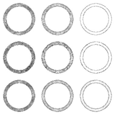 Kroki yüzük tasarım öğesi kümesi