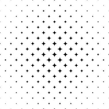 Siyah beyaz yıldız desen arka plan - vektör görüntü