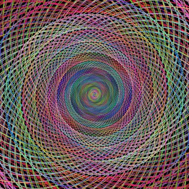 Hipnotik sarmal fractal sanat tasarım arka plan