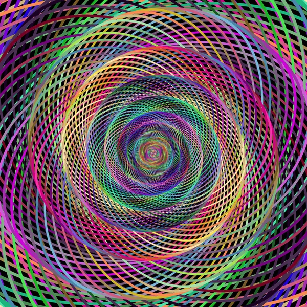 Спиральный фрактальный фон, созданный компьютером — стоковый вектор