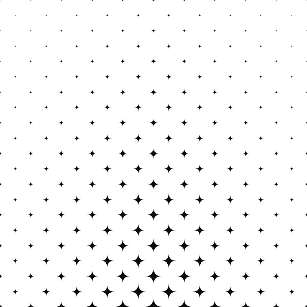 Black and white star pattern background — Stock Vector