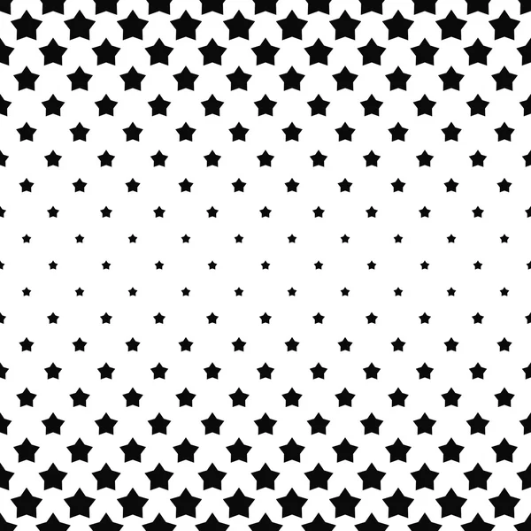 Black and white star pattern background — Stock Vector