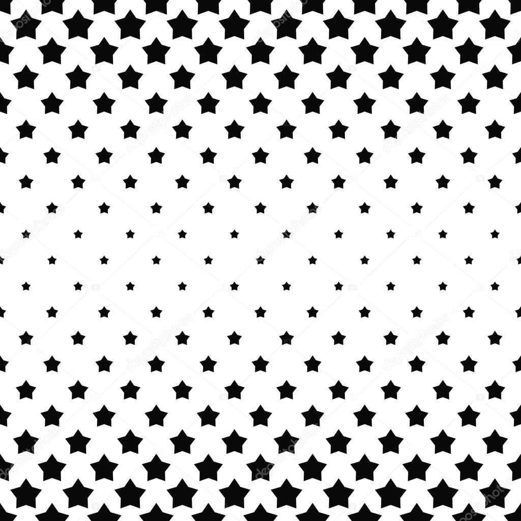 Black and white star pattern background