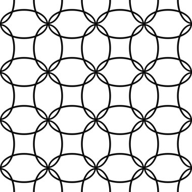 Sorunsuz siyah beyaz elips desen tasarım