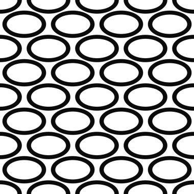 Soyut siyah beyaz elips desen tasarım