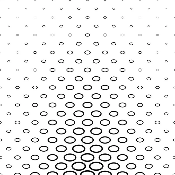 Abstract black and white ellipse pattern design — Stock Vector