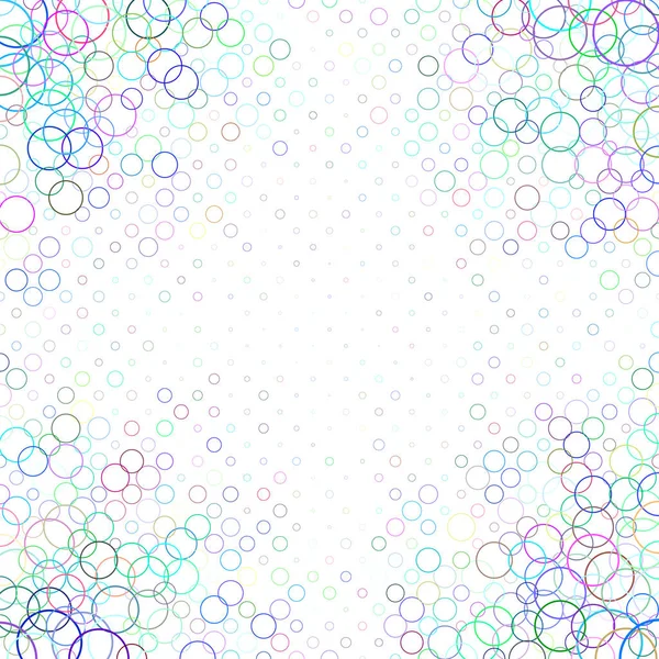 Mehrfarbige abstrakte Kreis Muster Hintergrund — Stockvektor