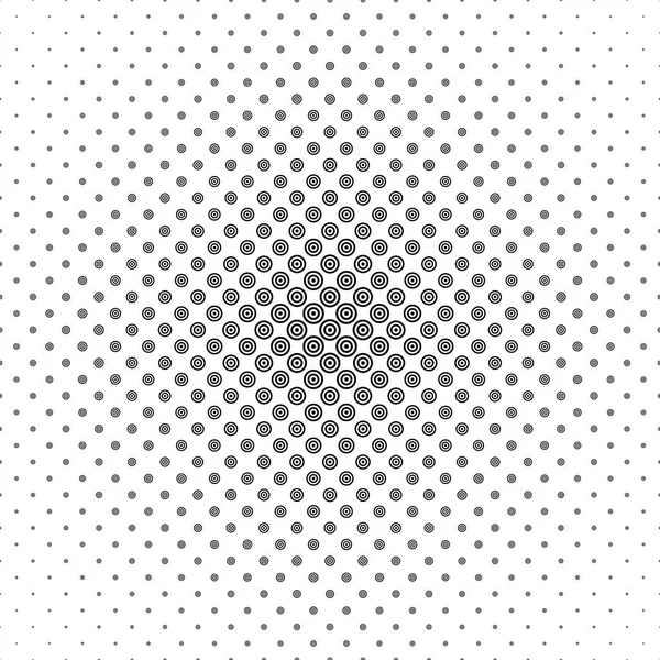 Black and white circle pattern design — Stock Vector