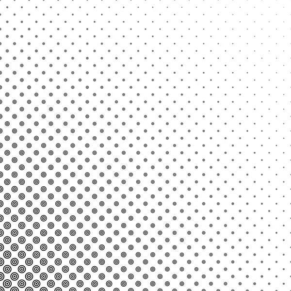 Black and white circle pattern design background — Stock Vector