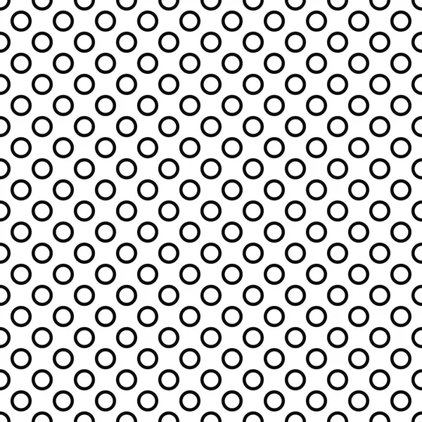 Seamless black and white ring pattern design — Stock Vector