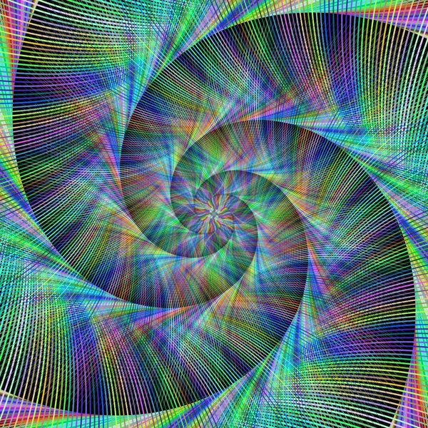 Fond fractal en spirale généré par ordinateur — Image vectorielle