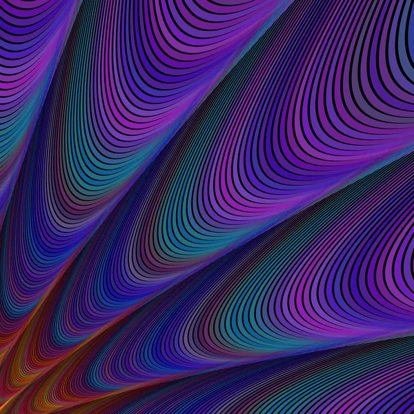 Computador escuro gerado arte de fundo fractal — Vetor de Stock