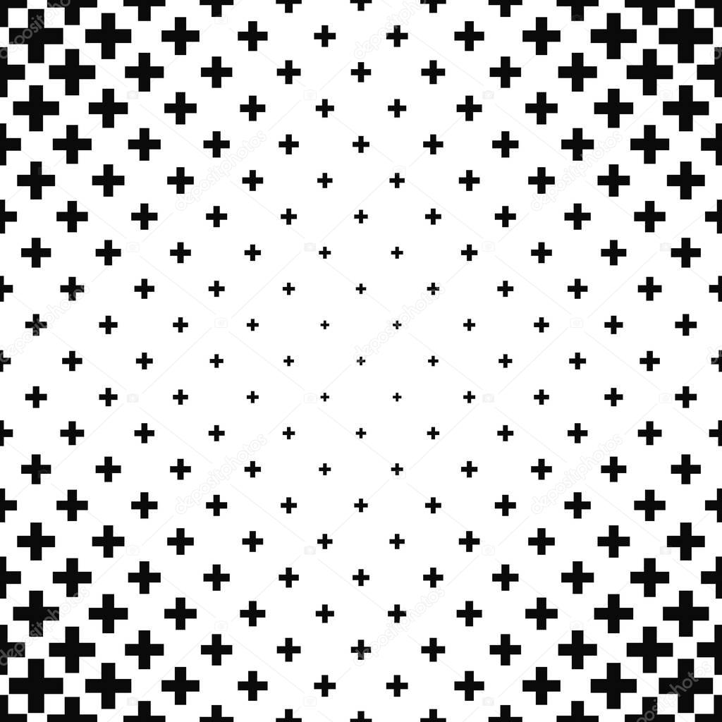 Black and white greek cross pattern