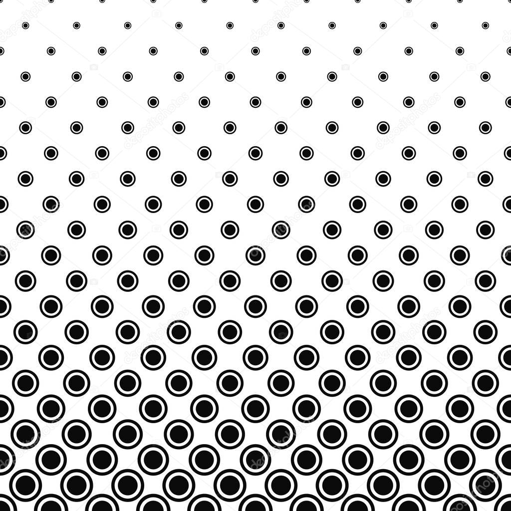 Abstract monochrome circle pattern design