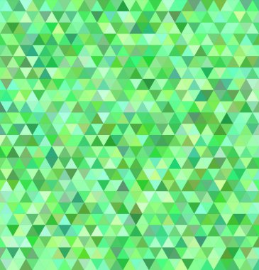 Yeşil düzenli üçgen mozaik arka plan tasarım