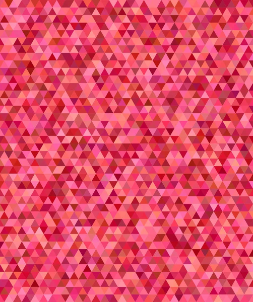 Triangle régulier rouge mosaïque fond design — Image vectorielle