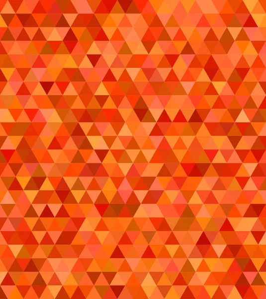 Oranje abstracte regelmatige driehoek mozaïek achtergrond — Stockvector