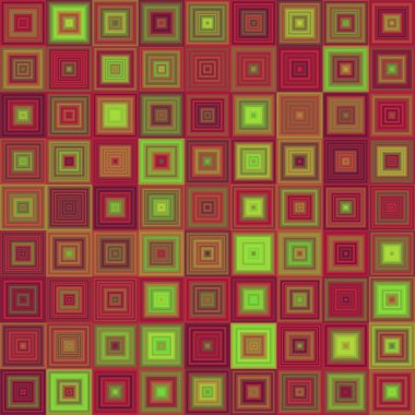 Soyut konsantrik kare mozaik arka plan