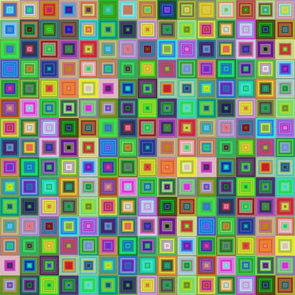Bunte quadratische Fliese Mosaik Hintergrund Design — Stockvektor