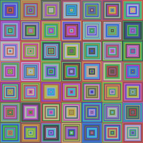 Bunt quadratisch Muster Mosaik Hintergrund Design — Stockvektor