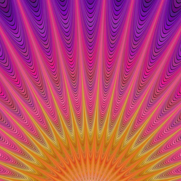 Lever de soleil abstrait - fond fractal coloré — Image vectorielle