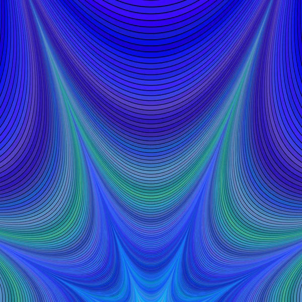 Синий абстрактный фрактальный фон — стоковый вектор