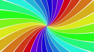 Arka plan gökkuşağı sarmal ray dönen veri bloğu