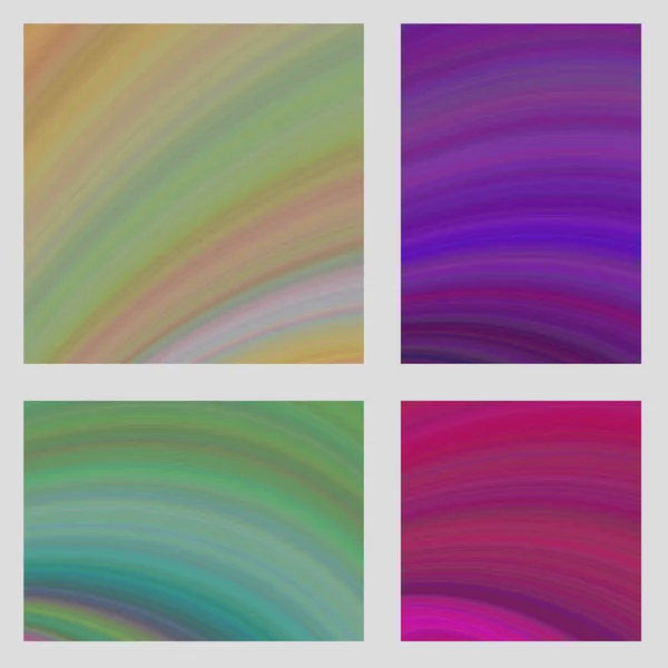 Set di sfondo colorato curvo pagina arte digitale — Vettoriale Stock