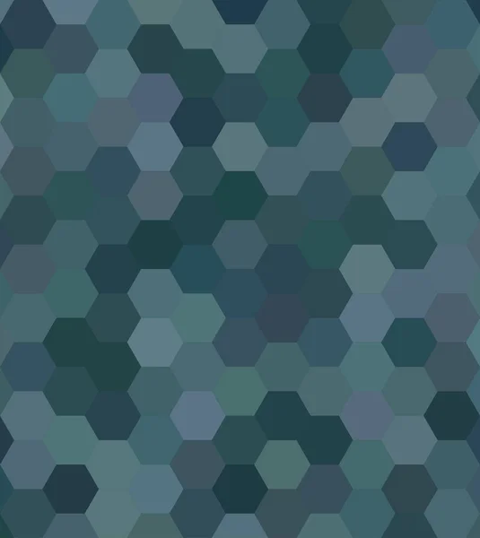 Teal abstrato hexagonal mel pente fundo — Vetor de Stock