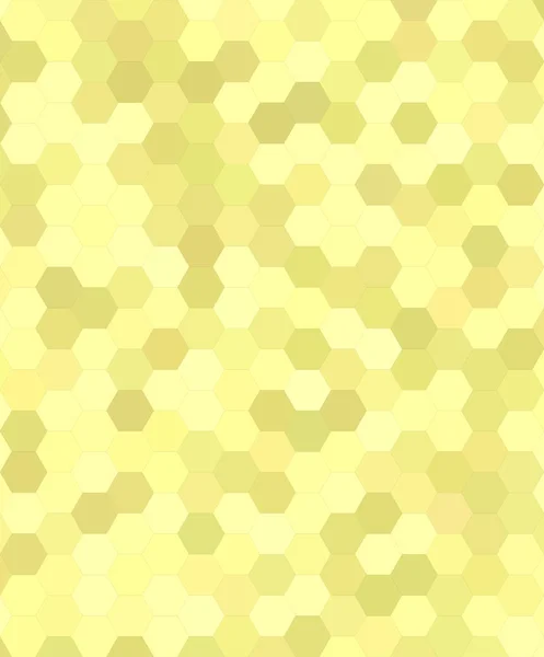 Yellow abstract hexagonal honey comb background — Stock Vector