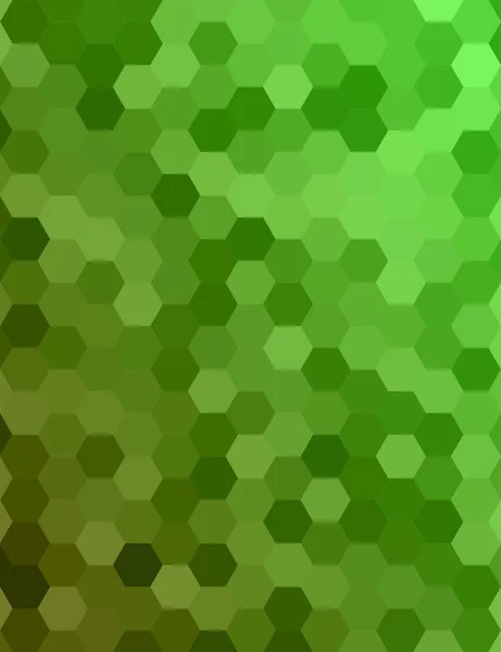 Color verde hexagonal miel peine fondo — Vector de stock