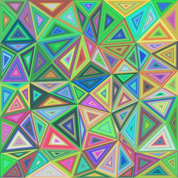 多彩的同心三角马赛克背景 — 图库矢量图片